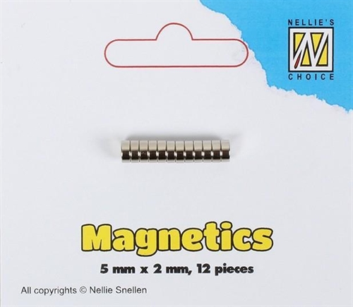   Nellie Snellen Magneter 12 stk 5x2mm